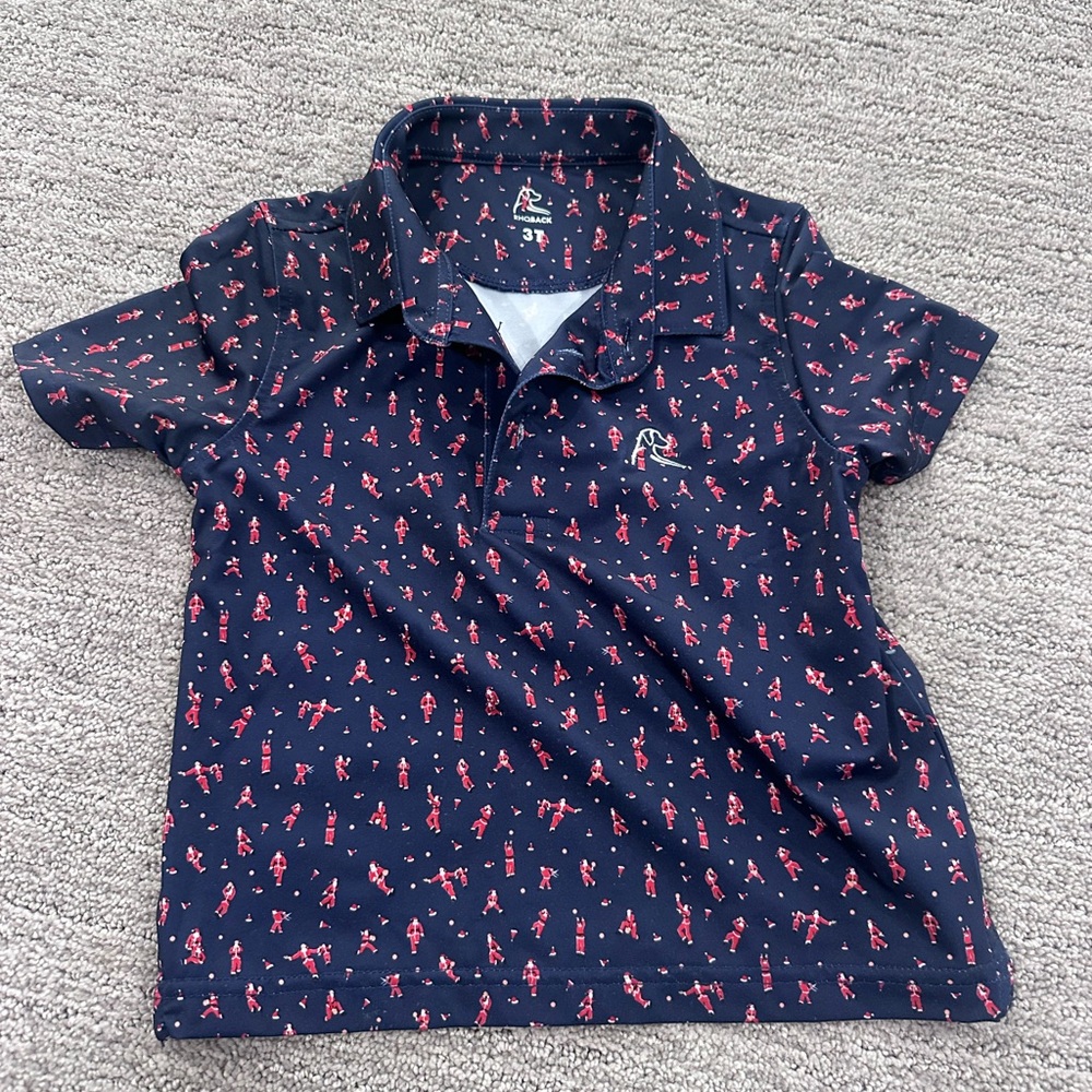 Rhoback Kids Toddler Santa Polo, 3T